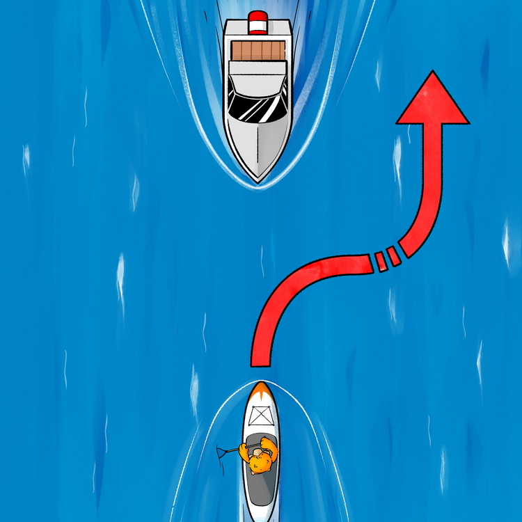 Nimm auf dem Wasser Rücksicht auf andere Nimm auf dem Wasser Rücksicht auf andere